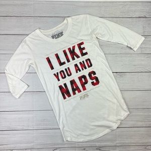 Pink Victoria’s Secret pajama shirt size XS